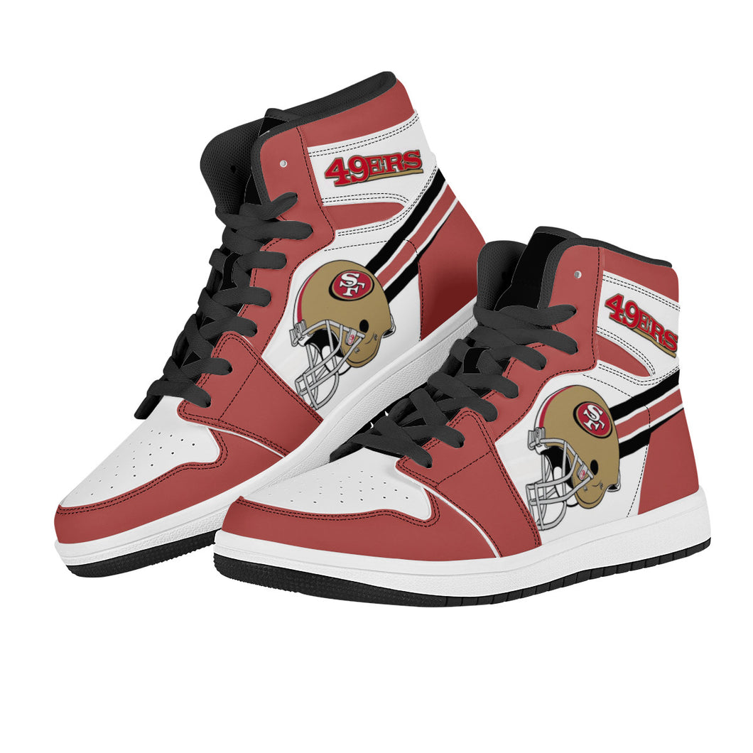 NFL San Francisco 49ers Air Force 1 High Top Fashion Sneakers Skateboard Shoes