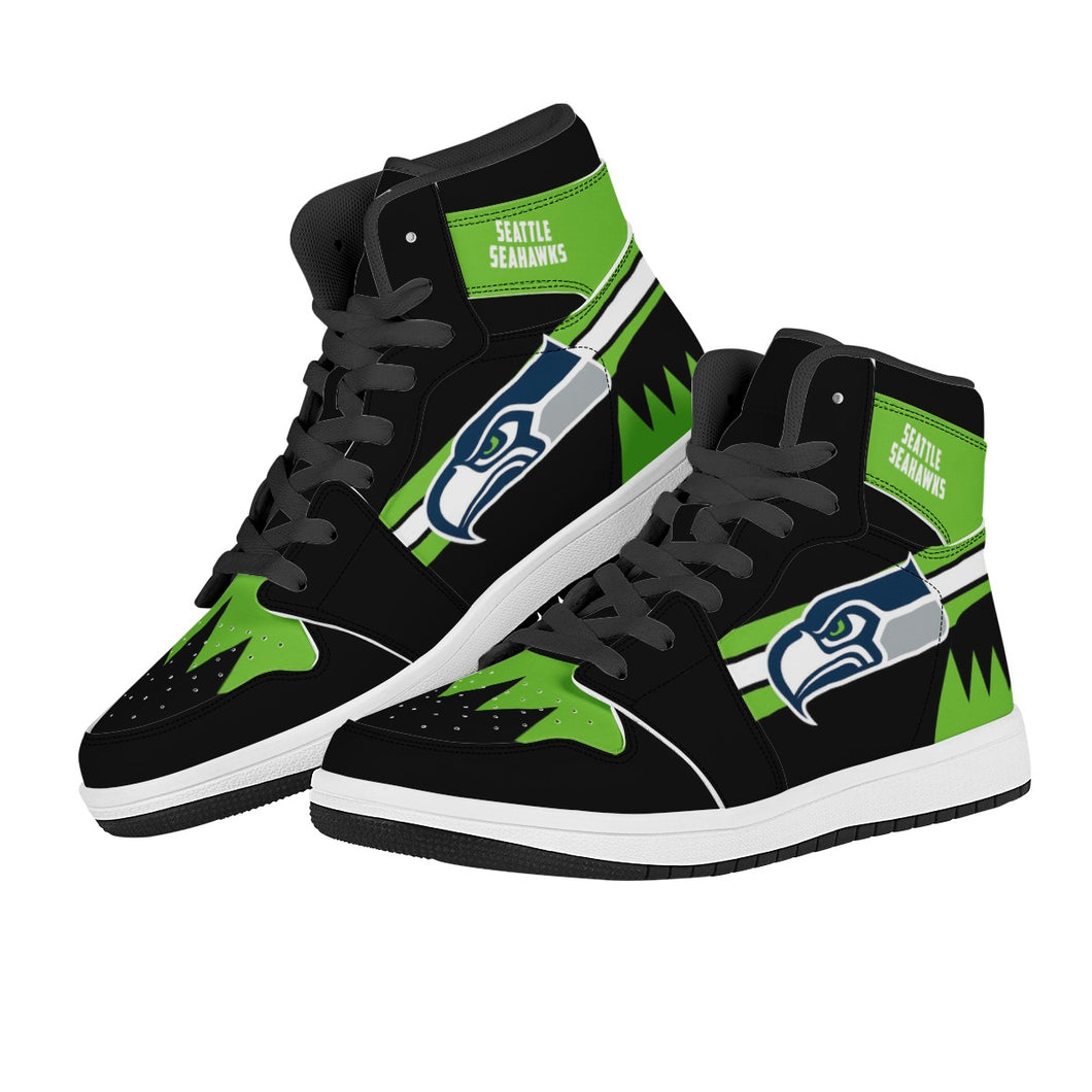 NFL Seattle Seahawks Air Force 1 High Top Fashion Sneakers Skateboard Shoes
