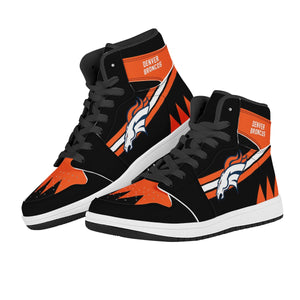 NFL Denver Broncos Air Force 1 High Top Fashion Sneakers Skateboard Shoes