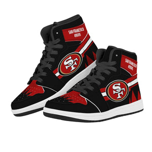 NFL San Francisco 49ers Air Force 1 High Top Fashion Sneakers Skateboard Shoes