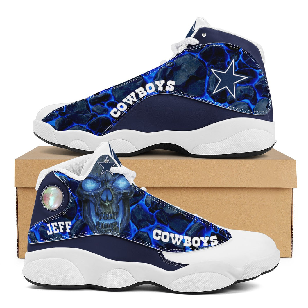 NFL Dallas Cowboys Sport High Top Basketball Sneakers Shoes For Men Women