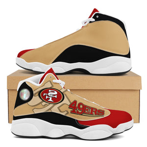 NFL San Francisco 49ers Sport High Top Basketball Sneakers Shoes For Men Women