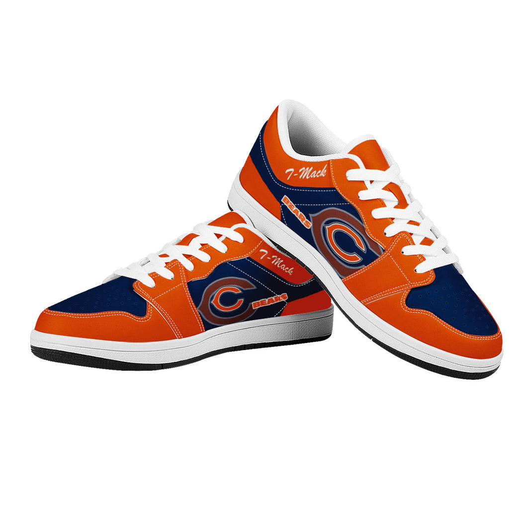 NFL Chicago Bears AF1 Low Top Fashion Sneakers Skateboard Shoes