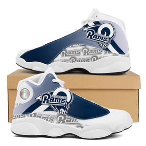 NFL Los Angeles Rams Sport High Top Basketball Sneakers Shoes For Men Women