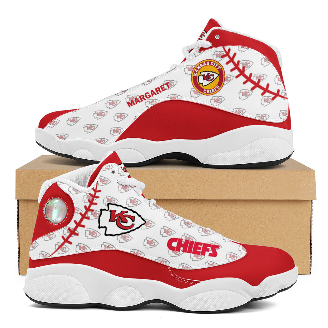 NFL Kansas City Chiefs Sport High Top Basketball Sneakers Shoes For Men Women