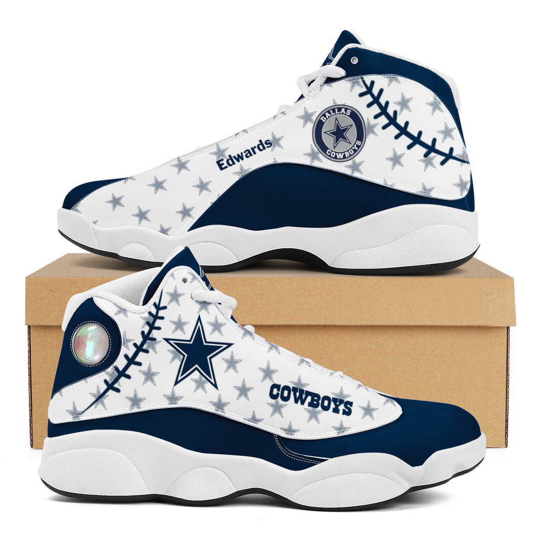 NFL Dallas Cowboys Sport High Top Basketball Sneakers Shoes For Men Women