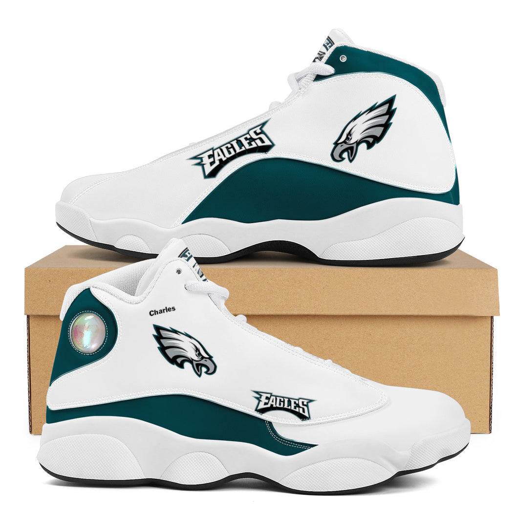 NFL Philadelphia Eagles Sport High Top Basketball Sneakers Shoes For Men Women