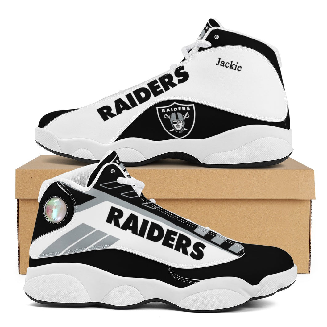 NFL Las Vegas Raiders Sport High Top Basketball Sneakers Shoes For Men Women