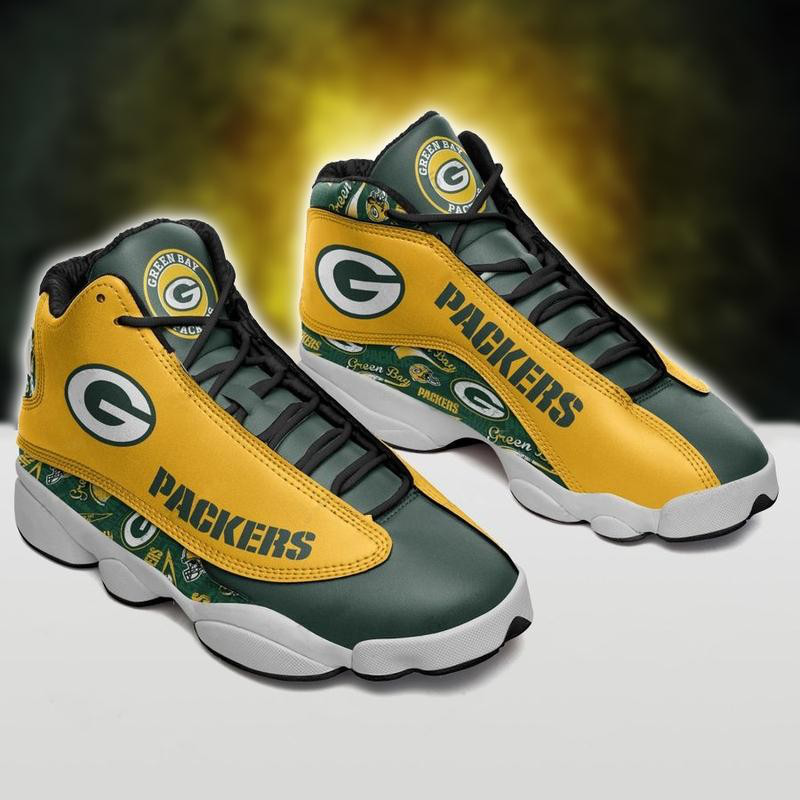 NFL Green Bay Packers Sport High Top Basketball Sneakers Shoes For Men Women