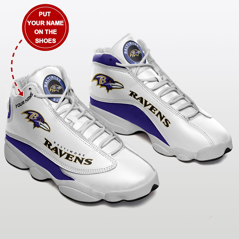 NFL Baltimore Ravens Sport High Top Basketball Sneakers Shoes For Men Women