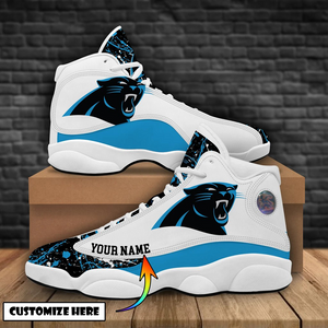 NFL Carolina Panthers Sport High Top Basketball Sneakers Shoes For Men Women