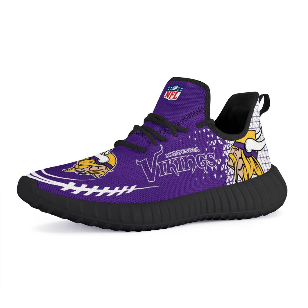 NFL Minnesota Vikings Yeezy Sneakers Running Sports Shoes For Men Women