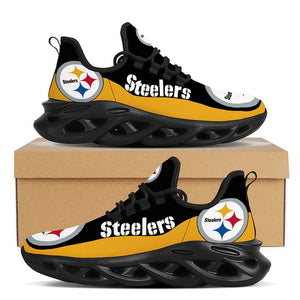 NFL Pittsburgh Steelers Casual Jogging Running Flex Control Shoes For Men Women