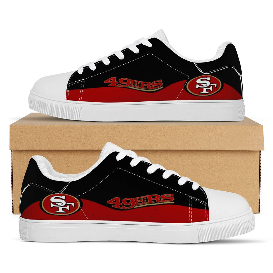 NFL San Francisco 49ers Stan Smith Low Top Fashion Skateboard Shoes