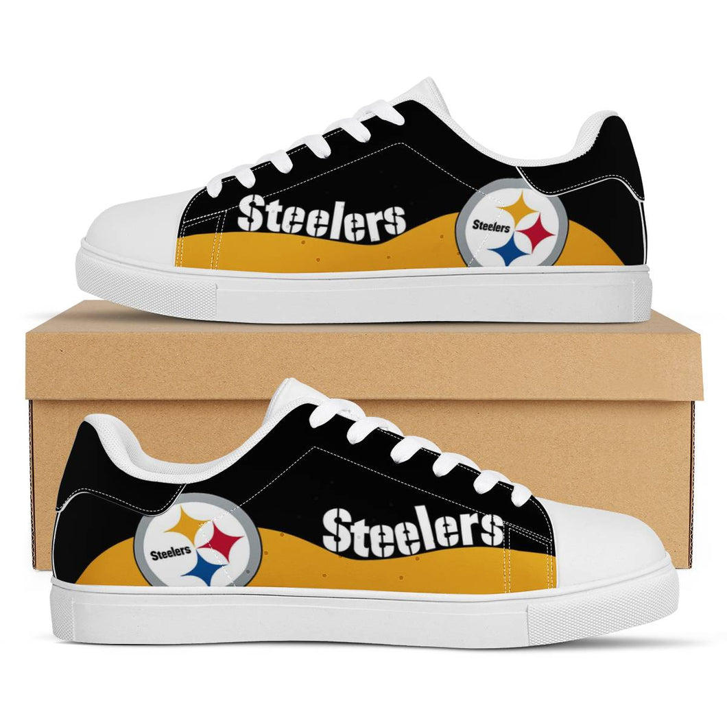 NFL Pittsburgh Steelers Stan Smith Low Top Fashion Skateboard Shoes