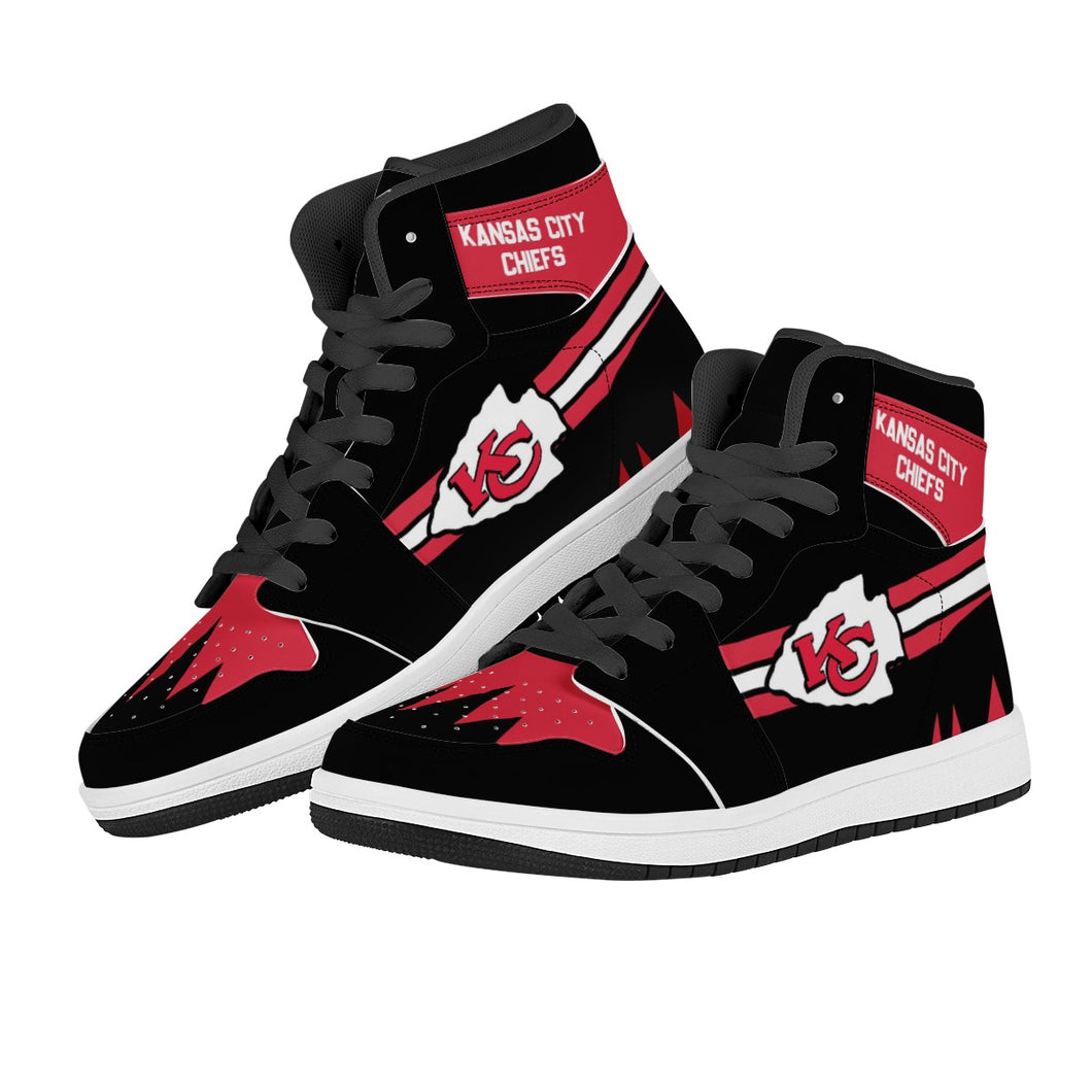 NFL Kansas City Chiefs Air Force 1 High Top Fashion Sneakers Skateboard Shoes