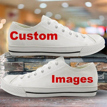 Load image into Gallery viewer, Youwuji Fashion Cute Cartoon Nurse Bear/Pediatrician Doctor Pattern Sneakers Women Shoes White Low Top Canvas Shoes Lace Top Sneaker
