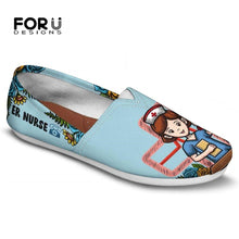 Load image into Gallery viewer, Youwuji Fashion ER Nurse 3D Casual Shoes Women Flats Comfortable Canvas Lazy Walking Summer Shoes for Teenage Girls Zapatillas Mujer
