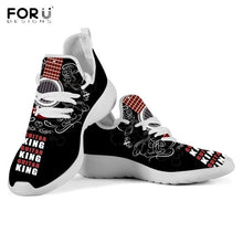 Load image into Gallery viewer, Youwuji Fashion Music Note 3D Electric Guitar Printed Women Shoes Casual Spring/Autumn Mesh Knit Sneaker Brand Designer Ladies Shoes
