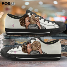 Load image into Gallery viewer, Youwuji Fashion Nursing Shoes for Women Low Top Canvas Shoes Medical/Nurse Pattern Lace Up Sneakers Casual Fashion Ladies Shoes Flat
