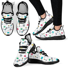 Load image into Gallery viewer, Youwuji Fashion Periodic Table of Elements Printing Women Girls Flats Sneakers Casual Spring/Autumn Female+Shoes Chemistry Footwear

