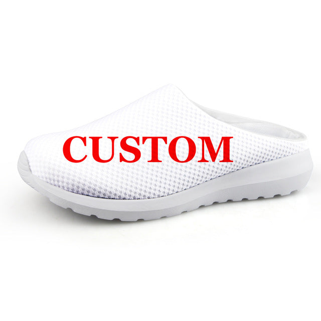 Youwuji Fashion Funny Nursing Slippers for Women Fashion Summer Flats Flips Flop Womans Casual Medical/Doctor/Nurse Print Footwear