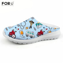Load image into Gallery viewer, Youwuji Fashion Funny Nursing Slippers for Women Fashion Summer Flats Flips Flop Womans Casual Medical/Doctor/Nurse Print Footwear
