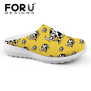 Youwuji Fashion Fashion Summer Women Casual Light Weight Sandals Cute Animal Puzzle Pattern Beach Water Shoes for Ladies Loafers