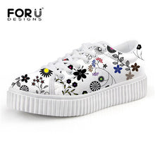 Load image into Gallery viewer, Youwuji Fashion Cute Womens Cartoon Flat Shoes Fashion Lace-up Platform Creepers Shoes Casual Ladies Autumn Summer Students Flats
