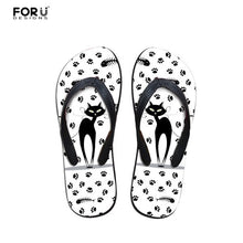 Load image into Gallery viewer, Yowuji Fashion Lovely Animal Cat Cartoon Women Flip Flops Fashion Lightweight Home Slippers Woman Casual Brand Female Summer Shoes
