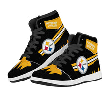 Load image into Gallery viewer, NFL Pittsburgh Steelers Air Force 1 High Top Fashion Sneakers Skateboard Shoes
